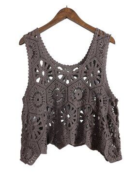 Crochet Sunburst A-line Tank Top